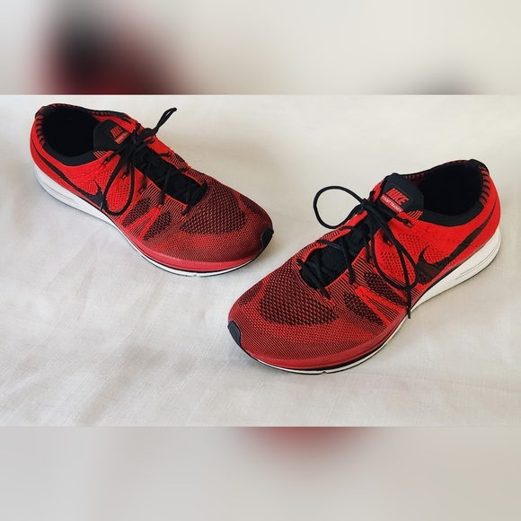 NIKE MENS FLYKNIT TRAINER UNIVERSITY RED AH8396-601 size 13 Men's sneakers shoes - Picture 11 of 16